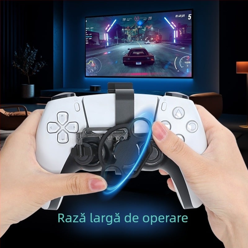 Aplicabil volanului original PS5 cu mâner basculant, mini volan de joc de curse PS5, accesorii periferice universale