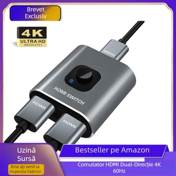 Amazon Explosions comutator HDMI bidirecțional 2 intrări 1 ieșire monitor computer 1 în 2 HDMI4K60HZ * 3D