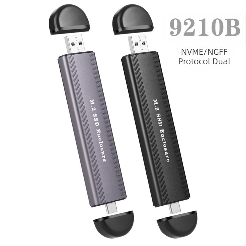 Dulap pentru hard disk M2 cu protocol dual, SATA SSD, 10G, NVMe de mare viteză, cutie pentru hard disk mobil M.2