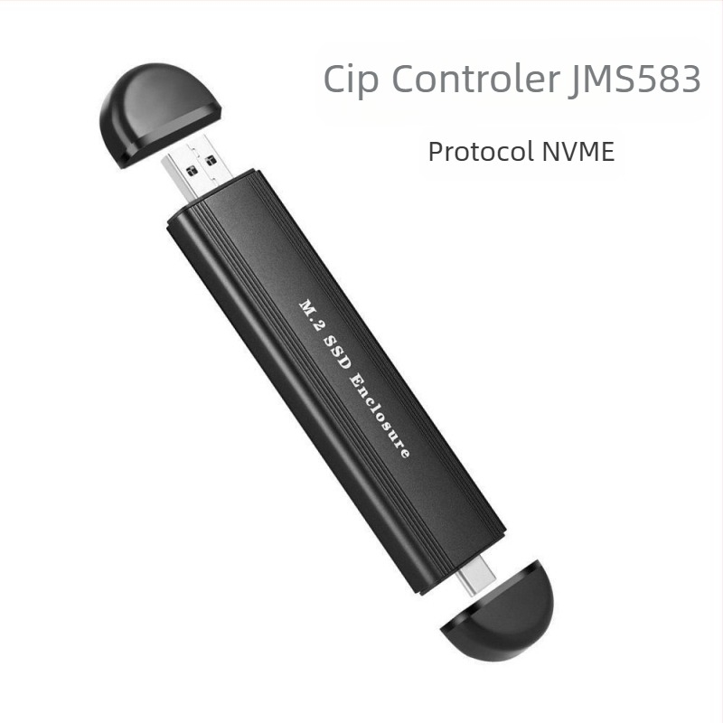 Dulap pentru hard disk M2 cu protocol dual, SATA SSD, 10G, NVMe de mare viteză, cutie pentru hard disk mobil M.2