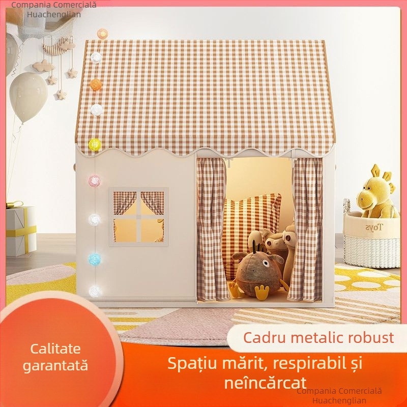 Cort pentru copii, casă de joc interioară, casă mică, castel, casă de prințesă, casă de joacă, jucărie, plasă de țânțari, cadou de ziua de naștere