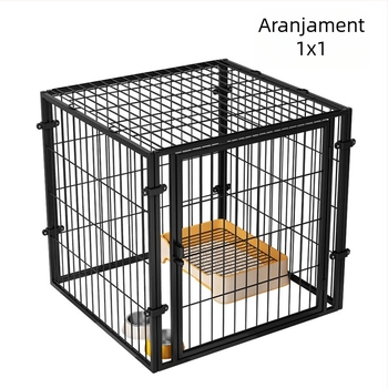 Export cu cataramă superioară pentru câini, gard interior anti-efracție, gard pentru câini, cușcă pentru câini de pluș, ușă pentru câini, cușcă pentru câini