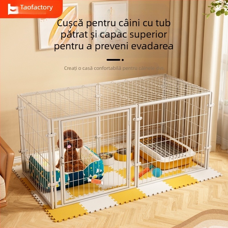 Export cu cataramă superioară pentru câini, gard interior anti-efracție, gard pentru câini, cușcă pentru câini de pluș, ușă pentru câini, cușcă pentru câini