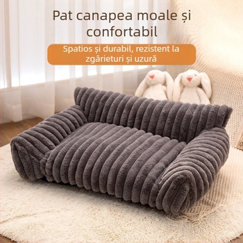 Cuib de pisică popular transfrontalier, canapea de iarnă, cuib de iepure, plush, îngroșat, cald, cuib de animale de companie, canisă, covoraș pentru câini, consumabile pentru animale de companie
