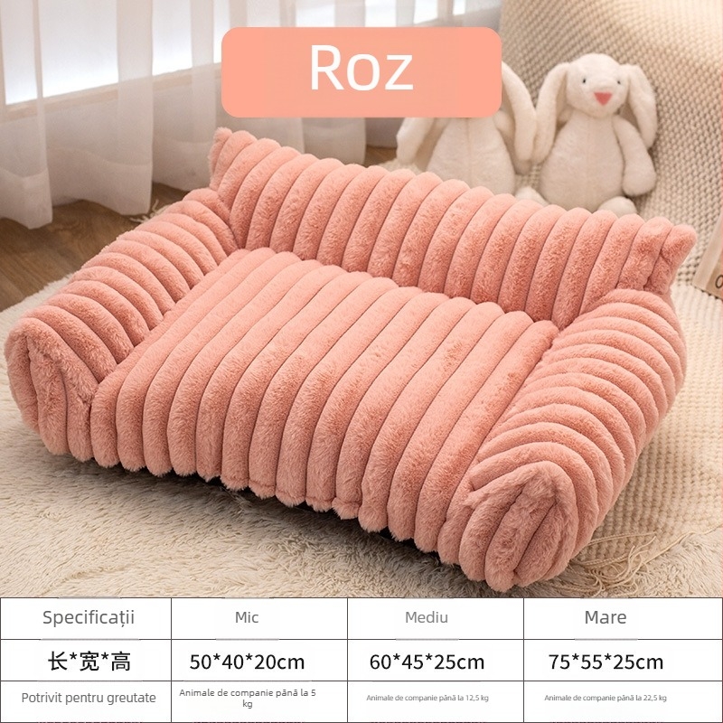Cuib de pisică popular transfrontalier, canapea de iarnă, cuib de iepure, plush, îngroșat, cald, cuib de animale de companie, canisă, covoraș pentru câini, consumabile pentru animale de companie