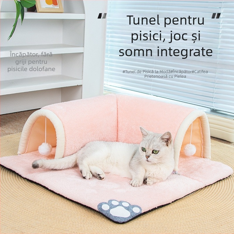 Cuib de pisică en-gros, respirabil pentru toate anotimpurile, cuib nou, covoraș pentru pisici, tunel, labirint de dormit, găuri de găurit, articole pentru animale de companie, producător de cuiburi de pisică