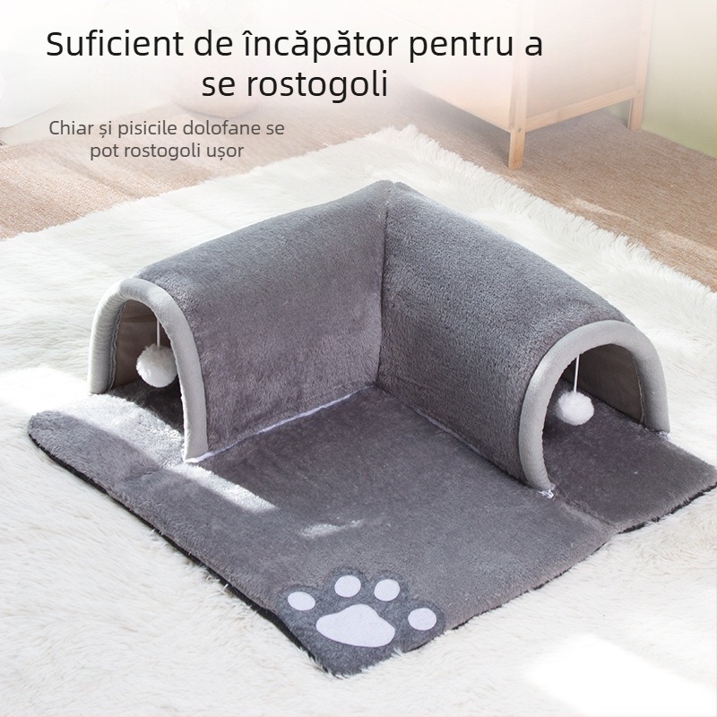 Cuib de pisică en-gros, respirabil pentru toate anotimpurile, cuib nou, covoraș pentru pisici, tunel, labirint de dormit, găuri de găurit, articole pentru animale de companie, producător de cuiburi de pisică