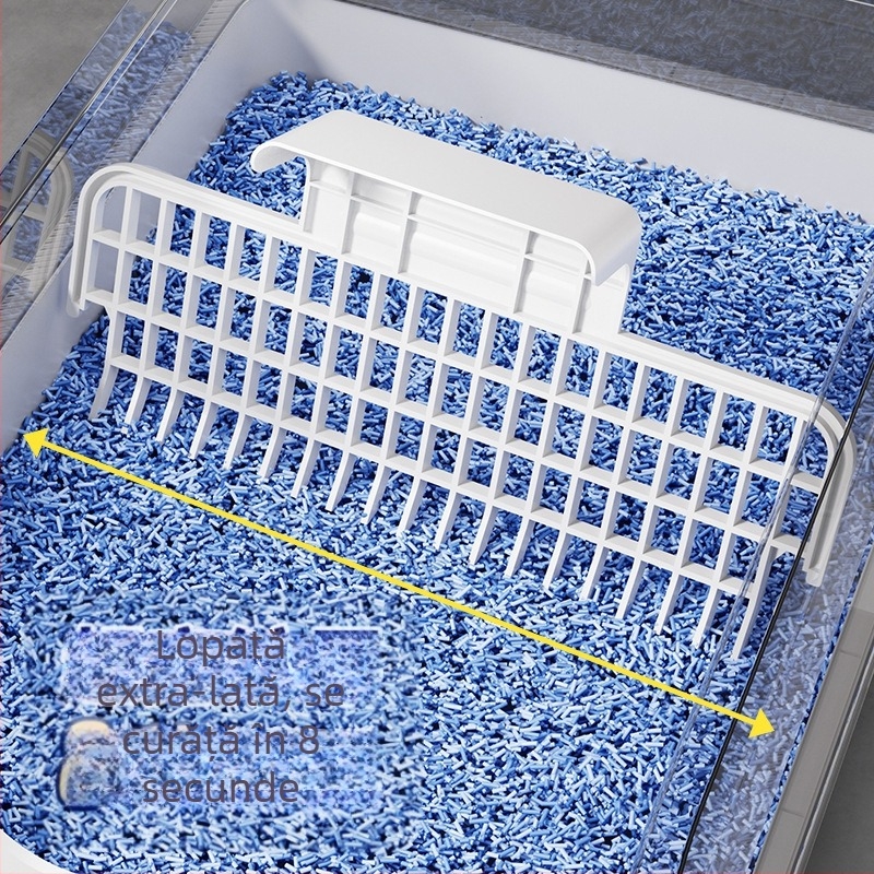 Litiera pentru pisici, semi-închisă, rezistentă la miros, extra-mare, pentru toaletă, pentru pisici, articole pentru animale de companie, anti-stropire, extra-mare, transfrontalieră