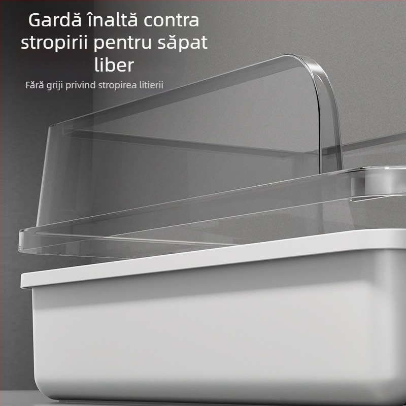 Litiera pentru pisici, semi-închisă, rezistentă la miros, extra-mare, pentru toaletă, pentru pisici, articole pentru animale de companie, anti-stropire, extra-mare, transfrontalieră