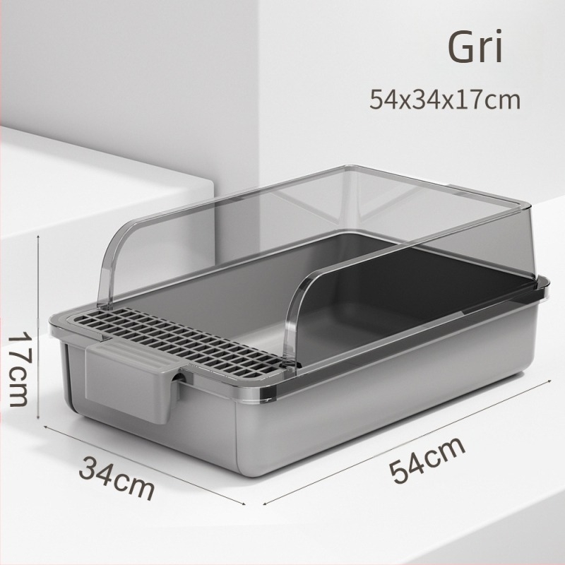 Litiera pentru pisici, semi-închisă, rezistentă la miros, extra-mare, pentru toaletă, pentru pisici, articole pentru animale de companie, anti-stropire, extra-mare, transfrontalieră