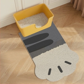 Covoraș decorativ pentru intrarea casei, cu gheare de pisică drăguț, atmosferic, antiderapant, ușor de întreținut, cu inel de mătase, pentru picioare