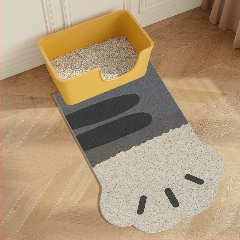 Covoraș decorativ pentru intrarea casei, cu gheare de pisică drăguț, atmosferic, antiderapant, ușor de întreținut, cu inel de mătase, pentru picioare