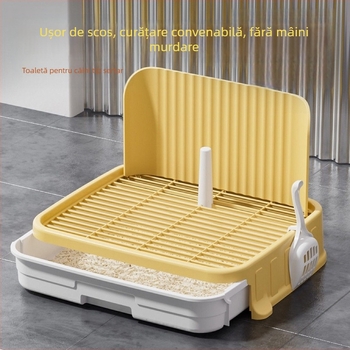 Toaletă pentru câini de dimensiuni mici, bazin de urină anti-pășire, pentru animale de companie, cățeluș, punct de defecare, sertar tip litieră pentru câini