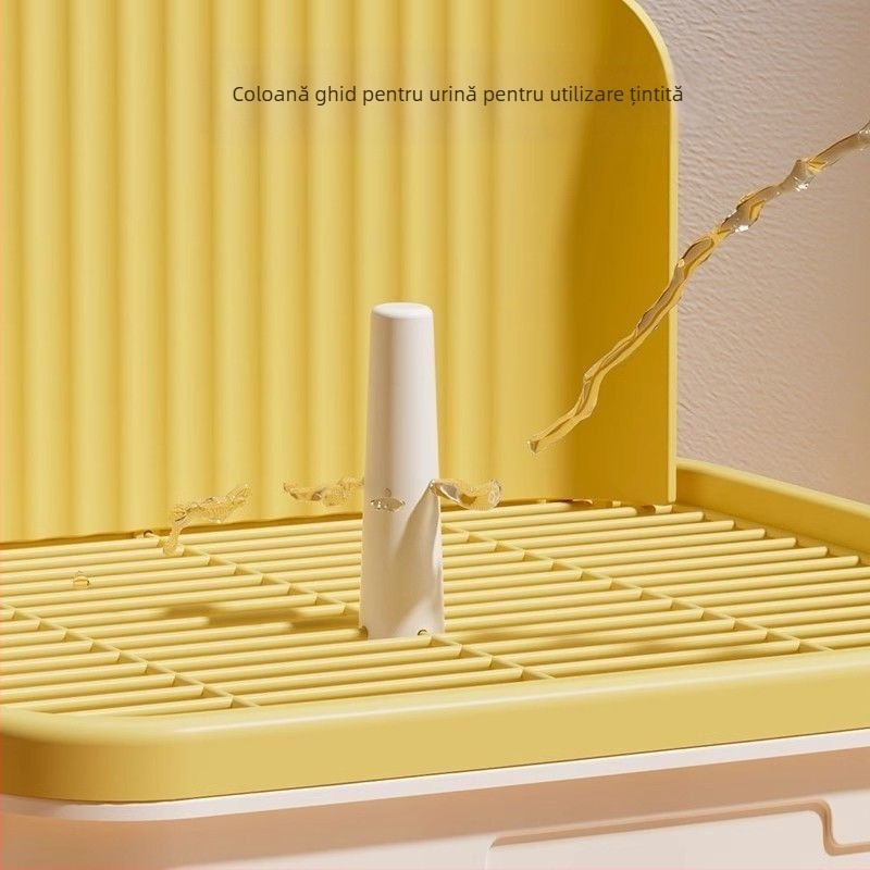 Toaletă pentru câini de dimensiuni mici, bazin de urină anti-pășire, pentru animale de companie, cățeluș, punct de defecare, sertar tip litieră pentru câini