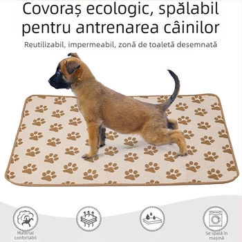 Scutec lavabil anti-urină antiderapant pentru animale de companie, scutec absorbant repetat pentru dresajul câinilor și pisicilor