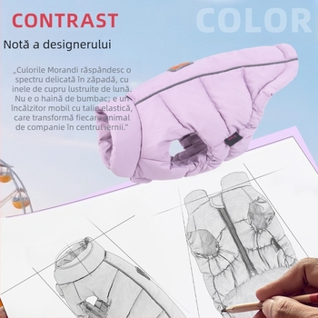 Haine de câine transfrontaliere, îngroșate, calde, fără mâneci, fără restricții, strânse, calde, pentru câini, toamna și iarna, en-gros