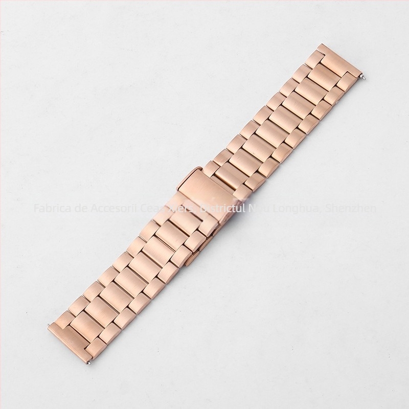 Pentru Huawei GT3, curea de ceas din oțel inoxidabil cu cataramă dintr-o singură bucată, cu trei mărgele, en-gros