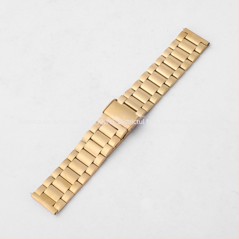 Pentru Huawei GT3, curea de ceas din oțel inoxidabil cu cataramă dintr-o singură bucată, cu trei mărgele, en-gros