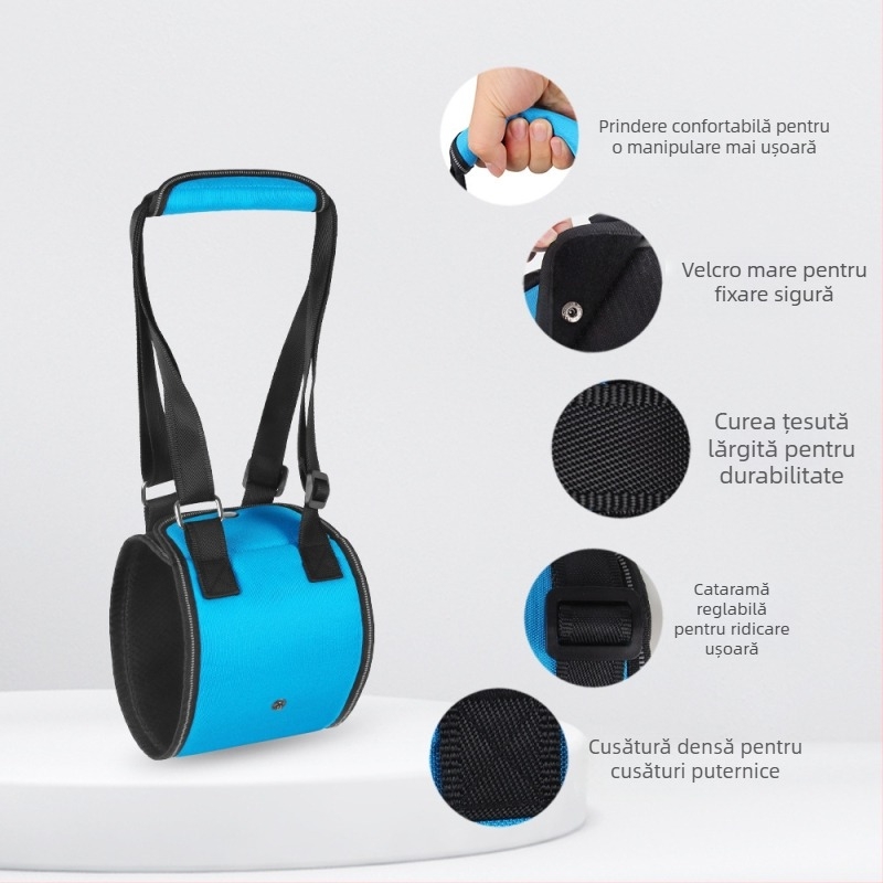 Exclusiv transfrontalier pentru câini, frânghie de tracțiune, câini cu dizabilități, câini vârstnici, curea de piept auxiliară pentru ridicarea curei de piept pentru animale de companie, en-gros