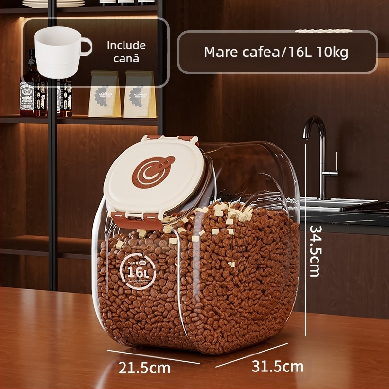 Hrană pentru animale de companie, pisici, depozitare a hranei, sigilat, rezistent la umiditate, butoi sigilat, butoi pentru hrană pentru pisici, butoi sigilat, butoi pentru hrană pentru animale de companie, butoi pentru hrană pentru câini, conservă sigilat