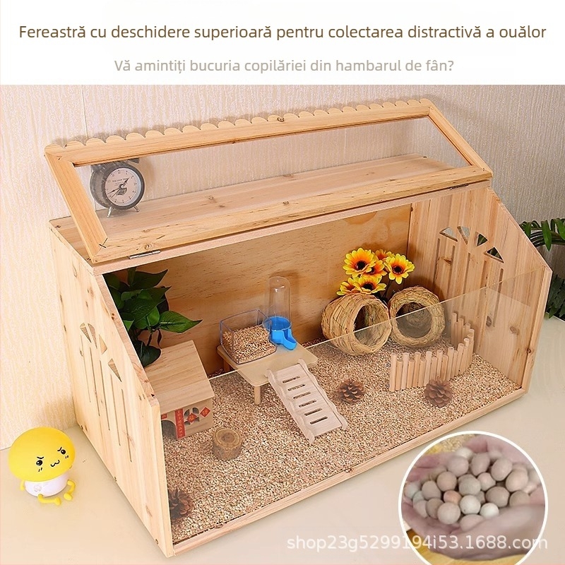 Cutie de reproducere a puilor Rutin, set complet de colibe de amenajare a teritoriului, cușcă de reproducere a animalelor de companie, cuib de pui, casă de pui Lutin, cușcă de reproducere a păsărilor