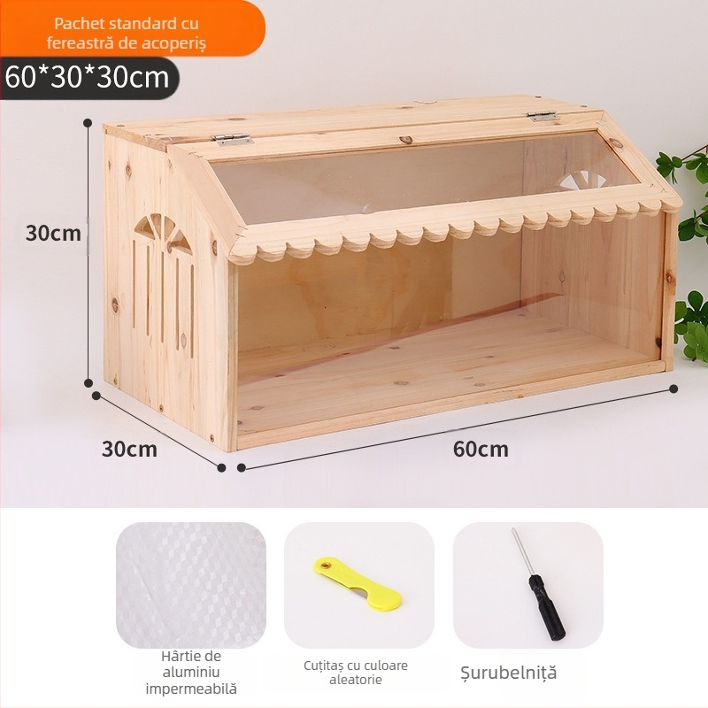 Cutie de reproducere a puilor Rutin, set complet de colibe de amenajare a teritoriului, cușcă de reproducere a animalelor de companie, cuib de pui, casă de pui Lutin, cușcă de reproducere a păsărilor