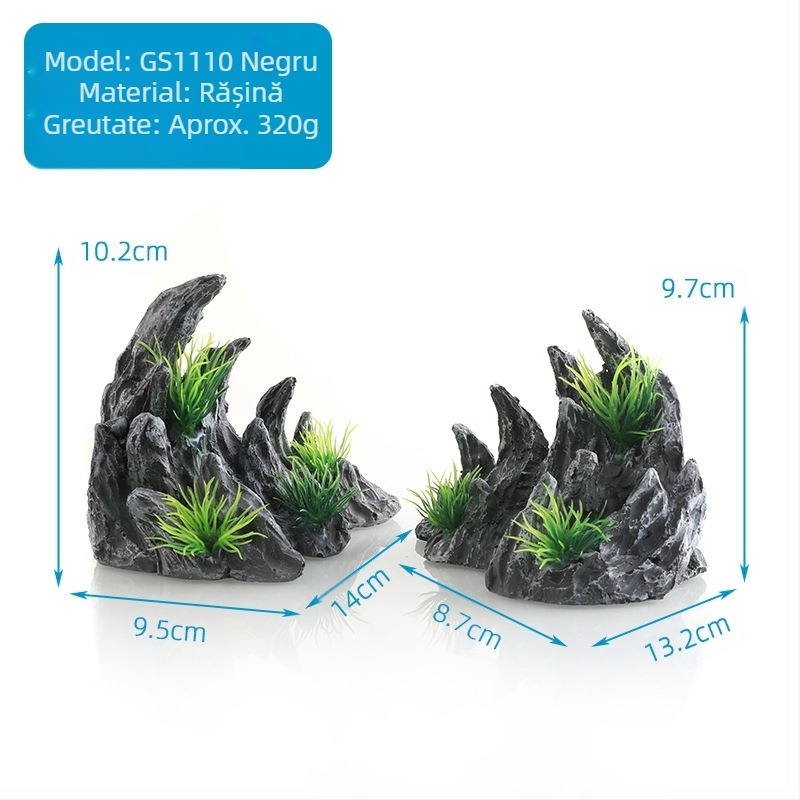 Acvariu peisaj rășină piatră de stâncă decorare micro peisaj bonsai piatră absorbantă de apă accesorii piatră de apă meșteșuguri canion