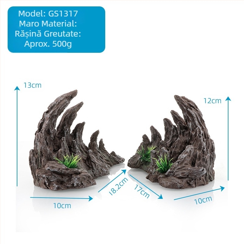 Acvariu peisaj rășină piatră de stâncă decorare micro peisaj bonsai piatră absorbantă de apă accesorii piatră de apă meșteșuguri canion