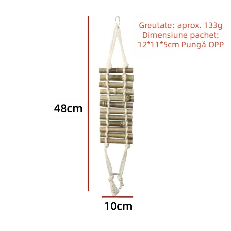 Scară de cățărat șopârlă bambus țesut cușcă pentru animale de companie decorare accesorii pentru animale de companie consumabile gecko colivie pentru păsări hamster scară scări