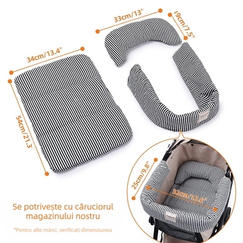 Covoraș pentru cărucior pentru animale de companie, anti-murdar, tetieră pentru cărucior pentru câini, set de trei piese, covoraș anti-murdar, pentru animale de companie, covoraș pentru consumabile