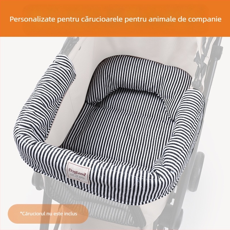 Covoraș pentru cărucior pentru animale de companie, anti-murdar, tetieră pentru cărucior pentru câini, set de trei piese, covoraș anti-murdar, pentru animale de companie, covoraș pentru consumabile