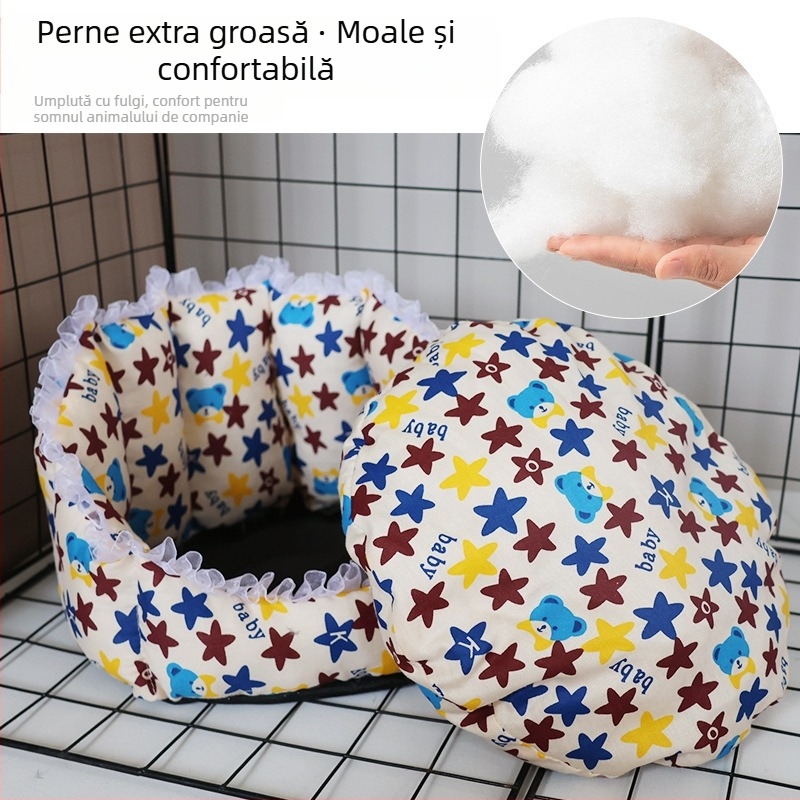 Noul produs Amazon, pat de cobai, veveriță, sac de miere, zahăr, chinchilla, canapea extensibilă, toamna și iarna, cuib cald pentru animale de companie, cuib de bumbac