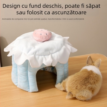 Adăpost transfrontalier Du Laohan pentru hamsteri, adăpost pentru porcușori de Guineea, chinchilla, adăpost pentru iepuri, cuib de iepuri, cuib de porcușori de Guineea, cuib de bumbac