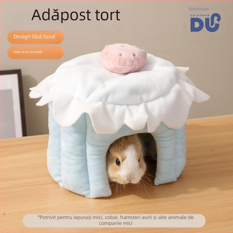 Adăpost transfrontalier Du Laohan pentru hamsteri, adăpost pentru porcușori de Guineea, chinchilla, adăpost pentru iepuri, cuib de iepuri, cuib de porcușori de Guineea, cuib de bumbac