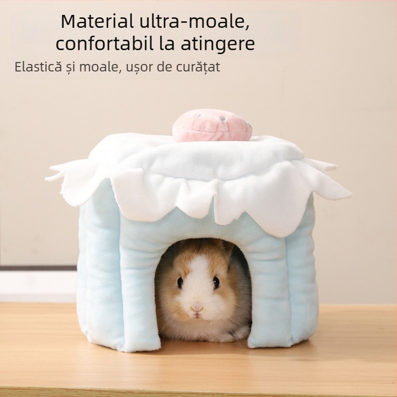 Adăpost transfrontalier Du Laohan pentru hamsteri, adăpost pentru porcușori de Guineea, chinchilla, adăpost pentru iepuri, cuib de iepuri, cuib de porcușori de Guineea, cuib de bumbac