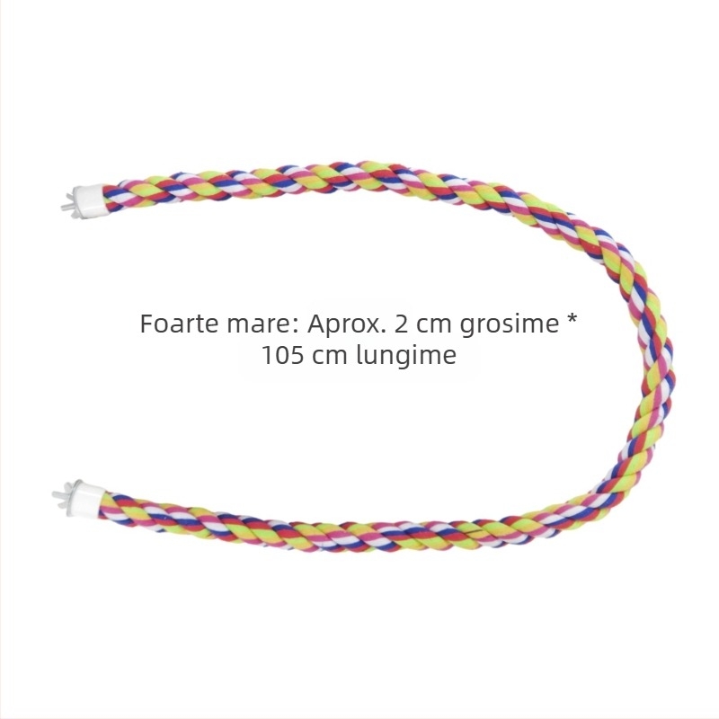 Bumbac frânghie suport stick pasăre consumabile papagal joacă piele de tigru Xuan Feng odihnă culoare frânghie flexibilă garnitură tip fix