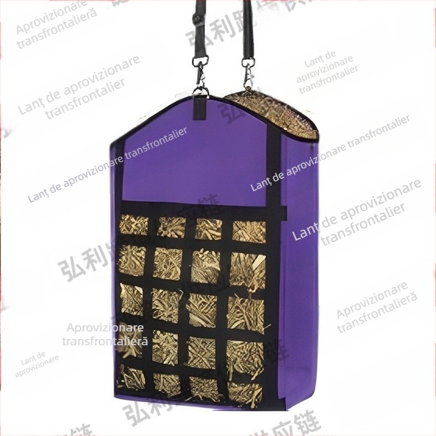Sac mic de depozitare a fânului și buruienilor pentru cai, sac de paie rezistent la uzură din pânză Oxford, sac de fân, sac de paie pentru animale de companie