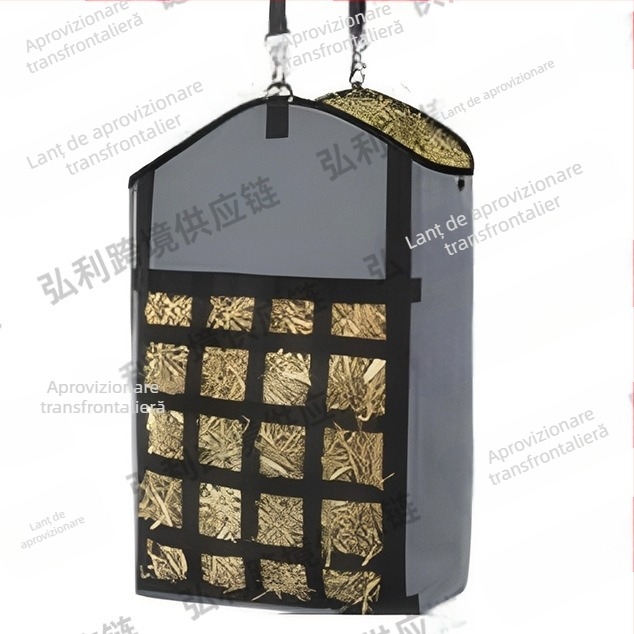 Sac mic de depozitare a fânului și buruienilor pentru cai, sac de paie rezistent la uzură din pânză Oxford, sac de fân, sac de paie pentru animale de companie