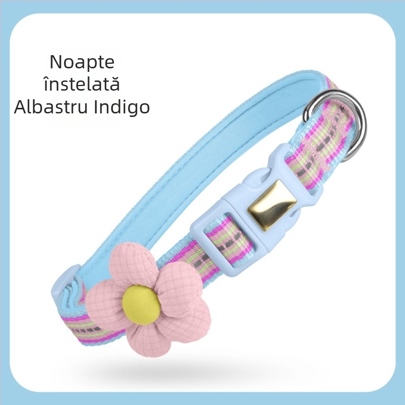 Zgardă nouă anti-rupere pentru pisici, zgardă reflectorizantă anti-pierdere pentru pisici, zgardă reglabilă pentru pisici de dimensiuni medii