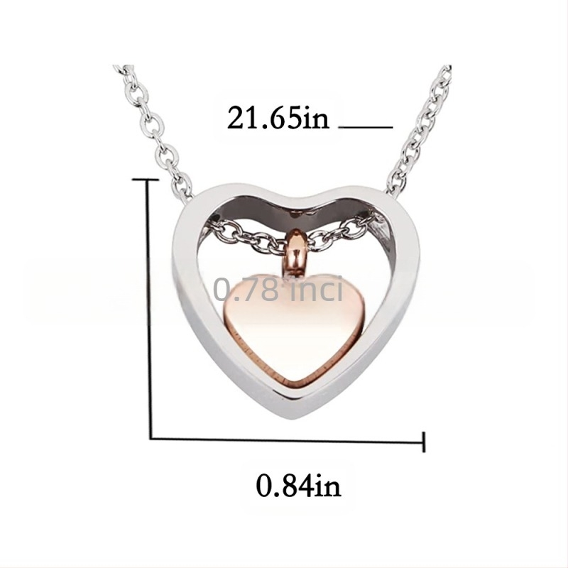 Bijuterii transfrontaliere pentru rude, colier cu pandantiv pentru cenușă, în formă de inimă goală, cel mai bine vândut colier cu urnă de bijuterii creative