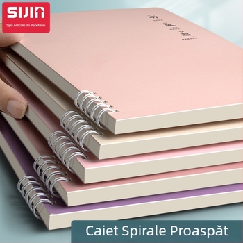 Morandi Color Coil Notebook B5, caiet spiralat cu linii orizontale, îngroșat, caiet pentru studenți, blocnotes, caiet de notițe de înaltă valoare