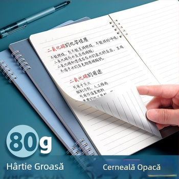 Morandi Color Coil Notebook B5, caiet spiralat cu linii orizontale, îngroșat, caiet pentru studenți, blocnotes, caiet de notițe de înaltă valoare