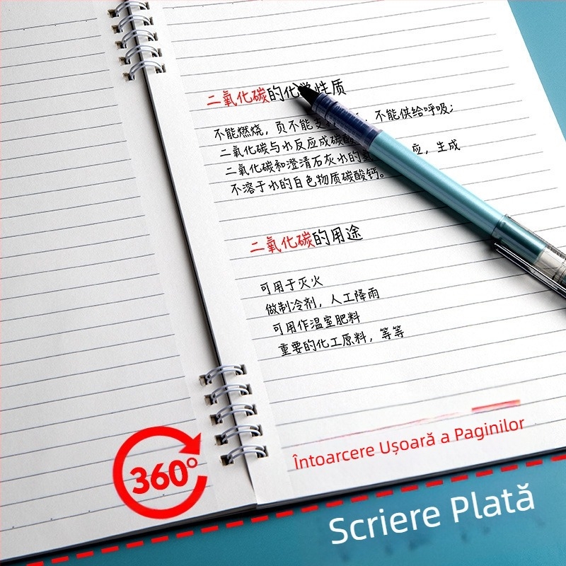 Morandi Color Coil Notebook B5, caiet spiralat cu linii orizontale, îngroșat, caiet pentru studenți, blocnotes, caiet de notițe de înaltă valoare