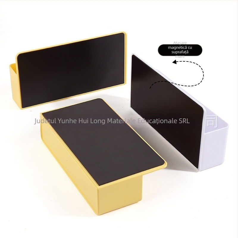 Cutie magnetică de depozitare en-gros, material ABS supradimensionat, tablă albă multifuncțională, cutie de cretă pentru tablă magnetică, cutie de papetărie