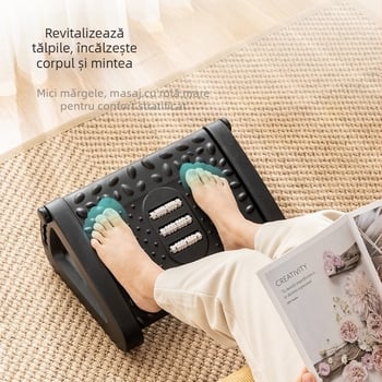 Suport pentru picioare otoman sub masă, cu masaj anti-picioare încrucișate, pentru canapea de uz casnic, cu pedală