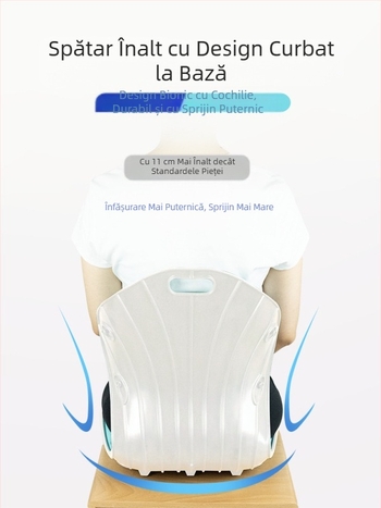Pernă de birou corectoare pentru spătar, suport pentru talie, pentru perioade lungi de ședere fără oboseală, pernă ergonomică pentru scaun de acasă pentru femei însărcinate