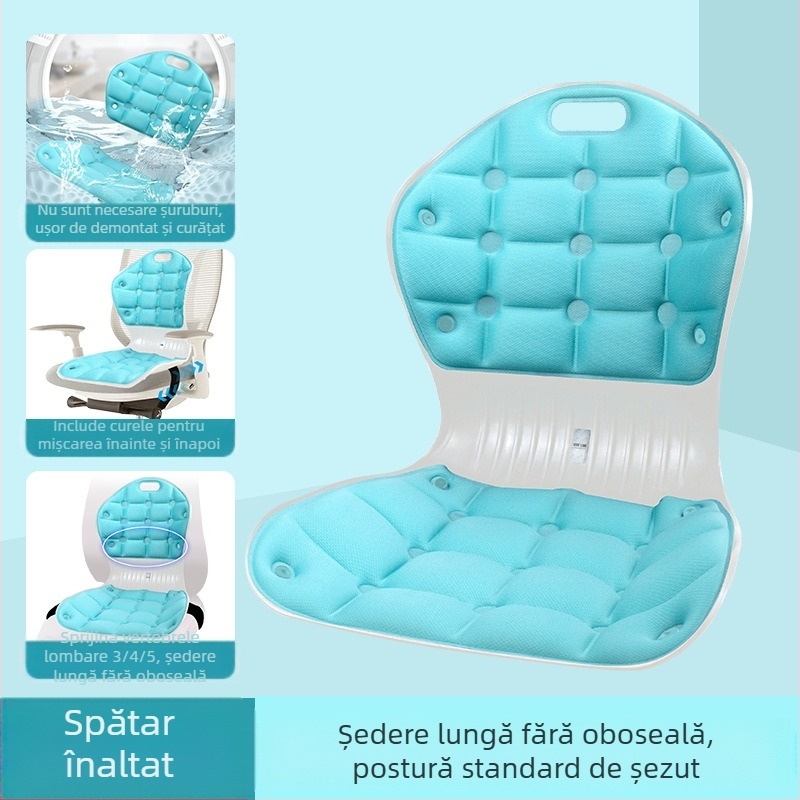 Pernă de birou corectoare pentru spătar, suport pentru talie, pentru perioade lungi de ședere fără oboseală, pernă ergonomică pentru scaun de acasă pentru femei însărcinate