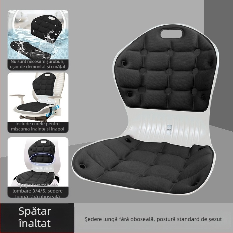 Pernă de birou corectoare pentru spătar, suport pentru talie, pentru perioade lungi de ședere fără oboseală, pernă ergonomică pentru scaun de acasă pentru femei însărcinate