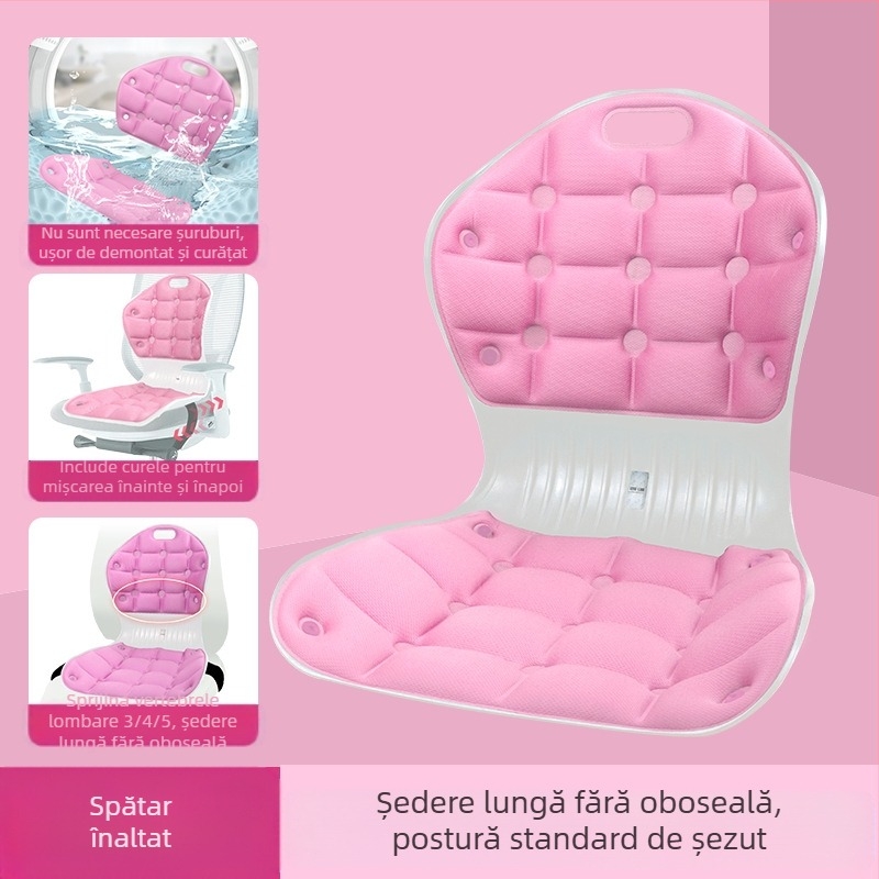 Pernă de birou corectoare pentru spătar, suport pentru talie, pentru perioade lungi de ședere fără oboseală, pernă ergonomică pentru scaun de acasă pentru femei însărcinate