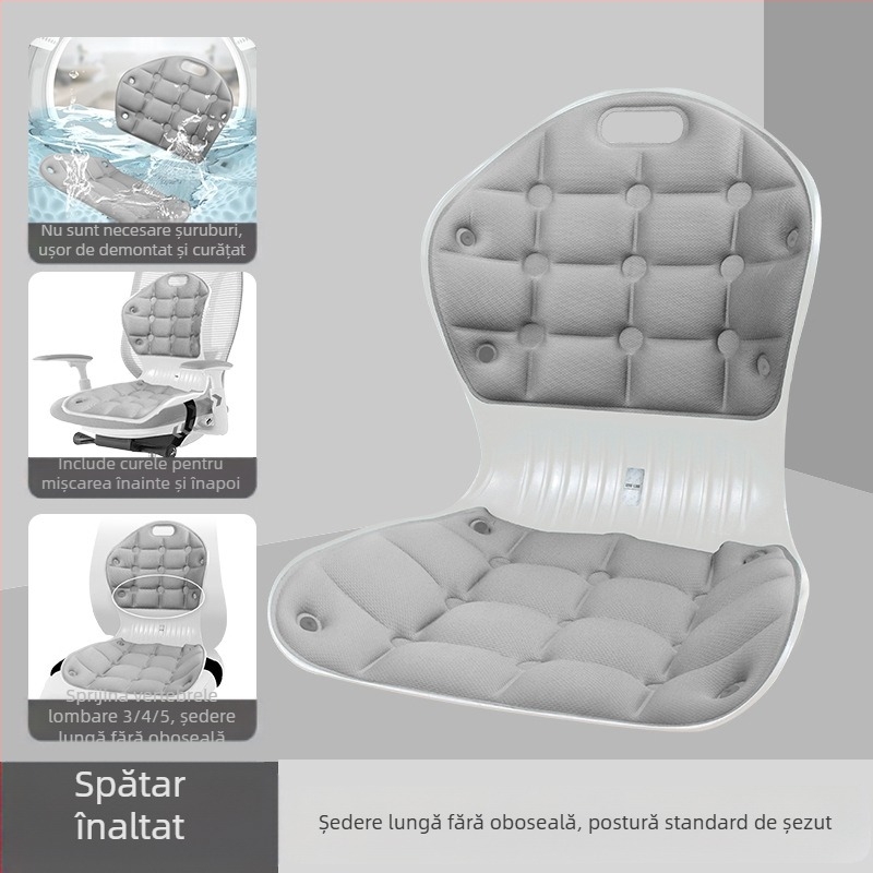 Pernă de birou corectoare pentru spătar, suport pentru talie, pentru perioade lungi de ședere fără oboseală, pernă ergonomică pentru scaun de acasă pentru femei însărcinate